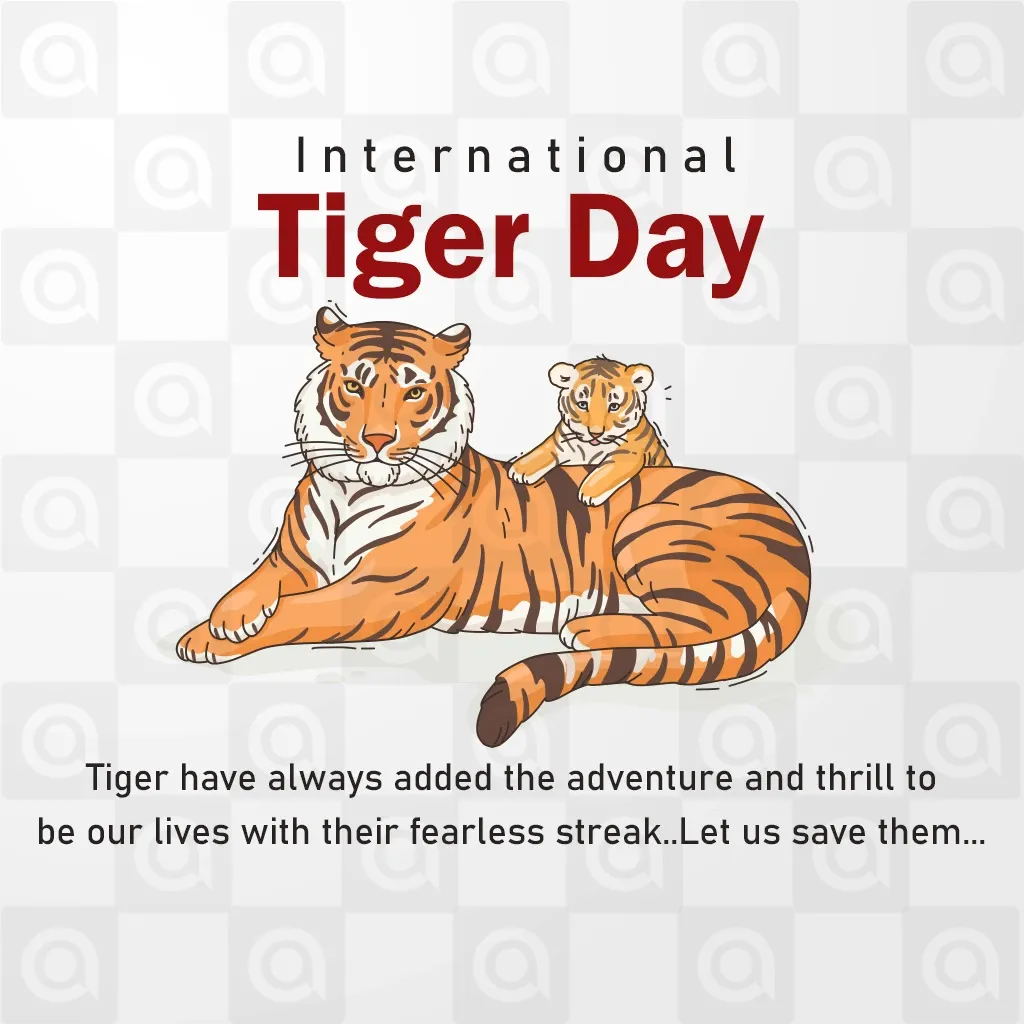 World Tiger Day Poster Template