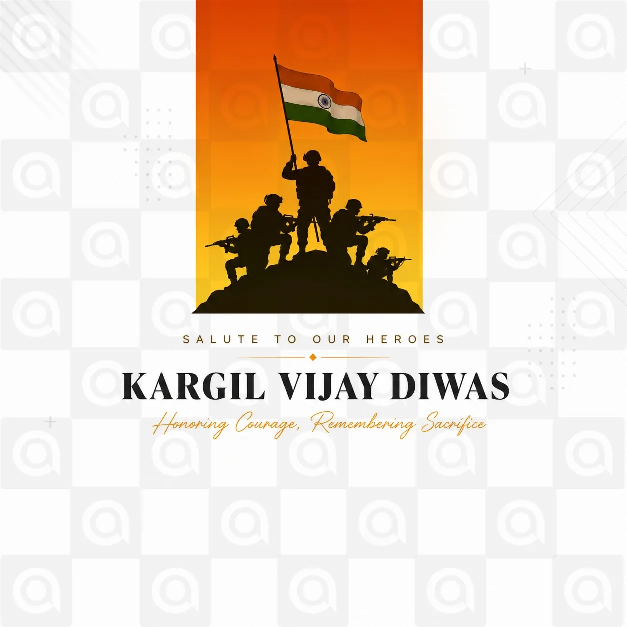 Kargil Vijay Diwas Poster Template