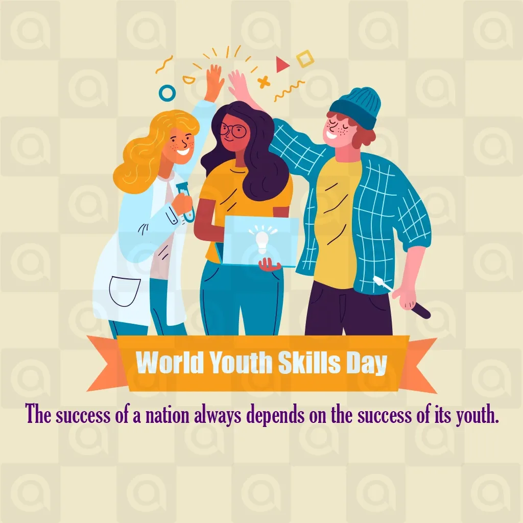 World Youth skill day Poster Template
