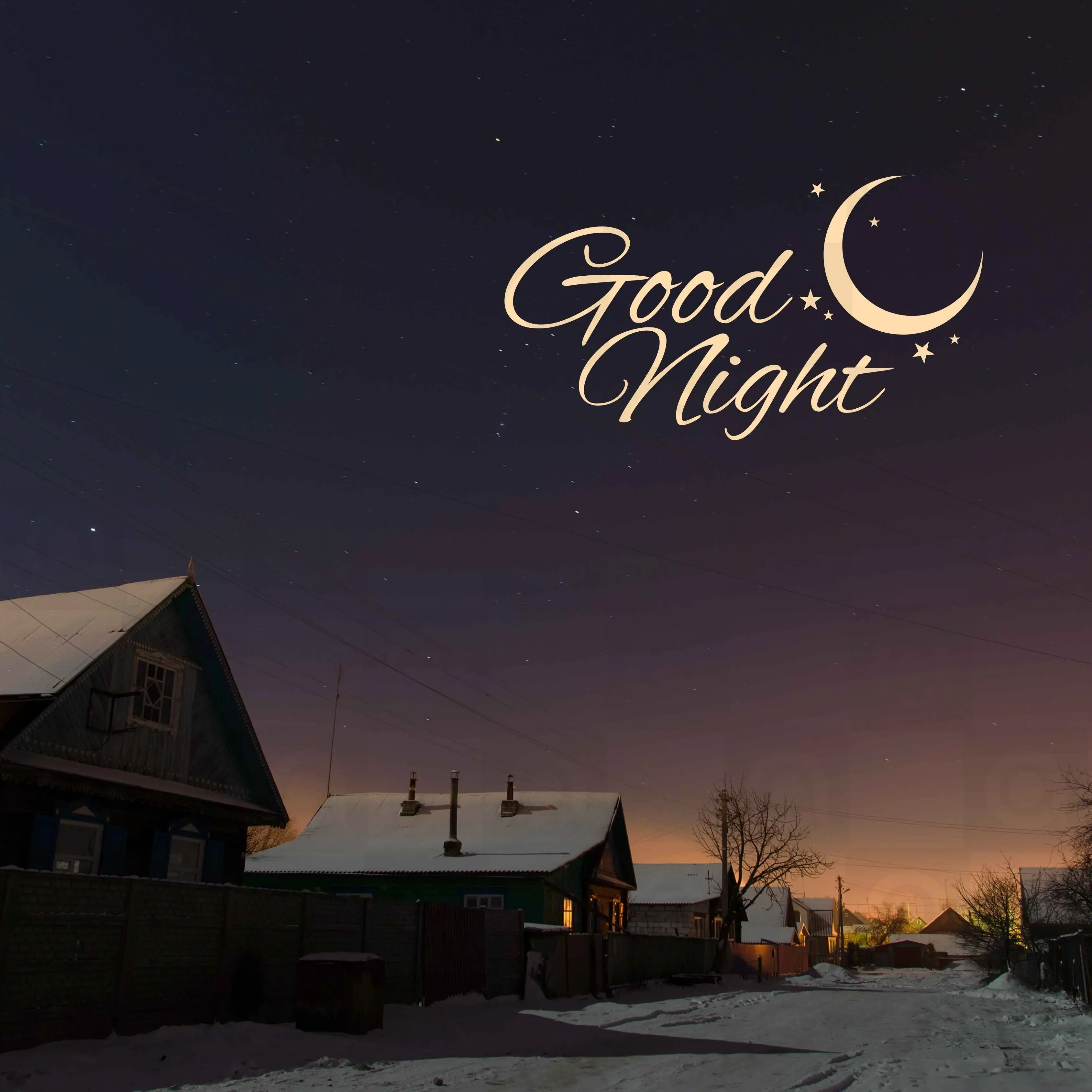 Good Night Poster Template