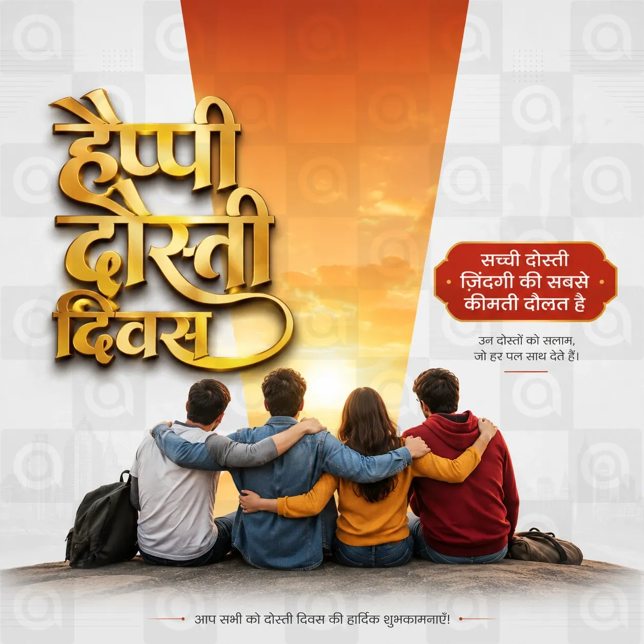 Friendship Day Poster Template - Design 14