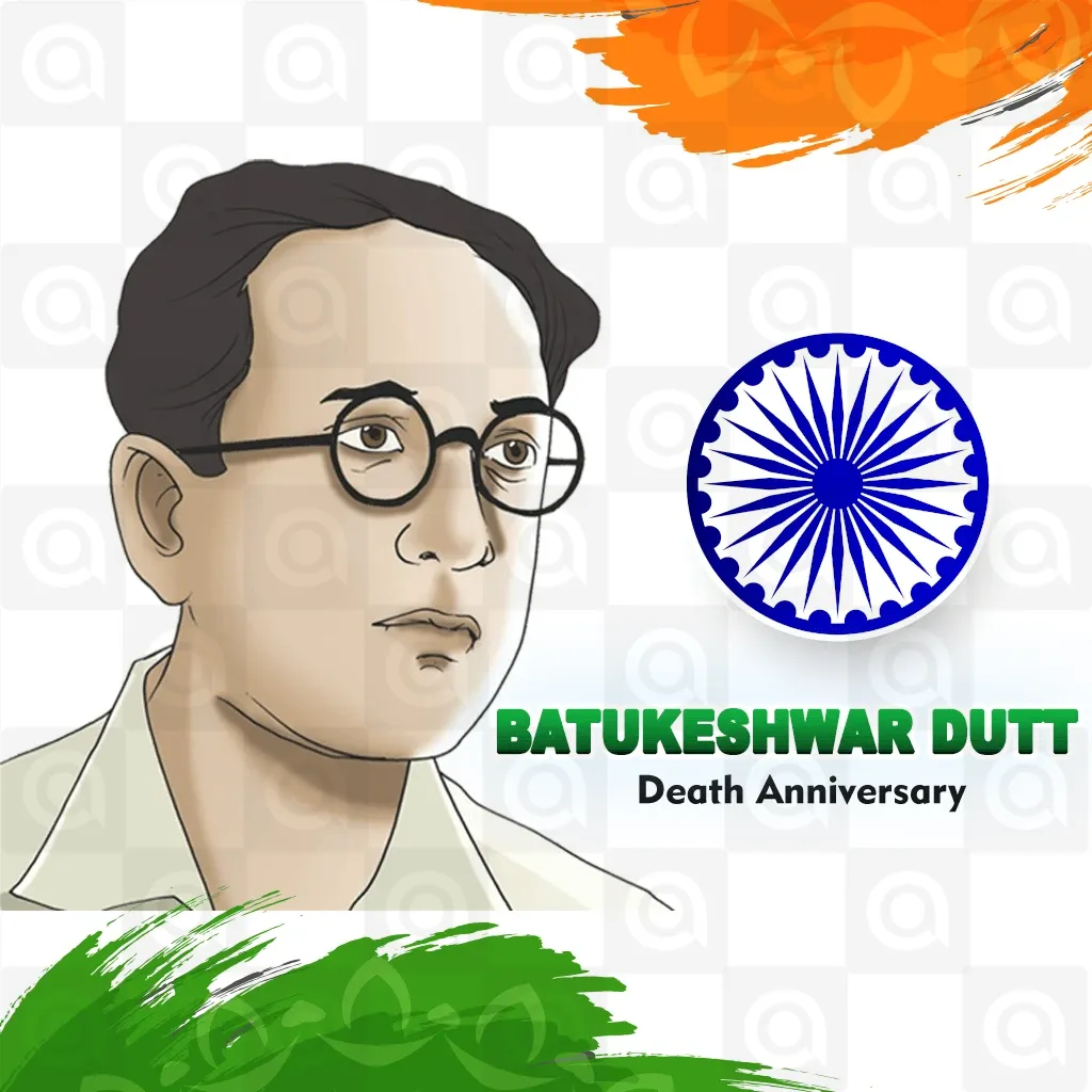 Batukeshwar Dutt's death anniversary Poster Template