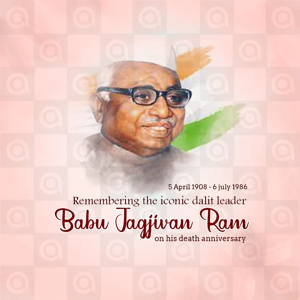 Jag Jivanram Death Anniversary Poster Template