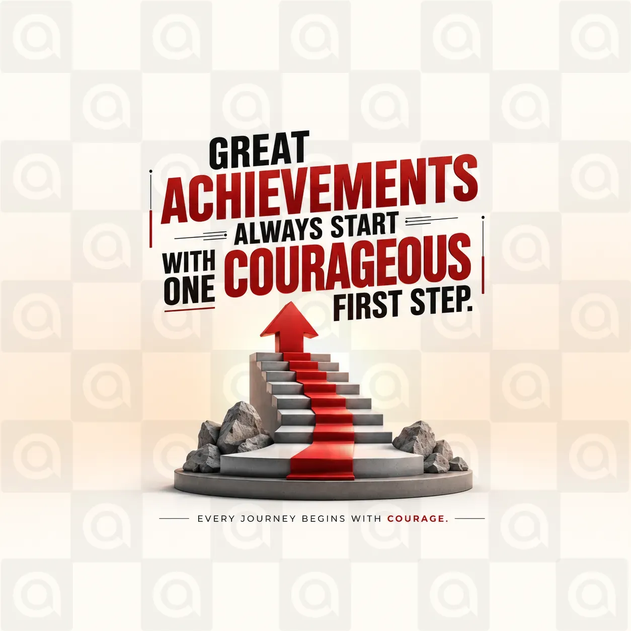 Motivational Poster Template - Free Download