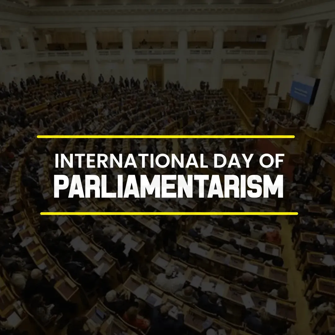 International Day of Parliamentarism Poster Template - Design 3