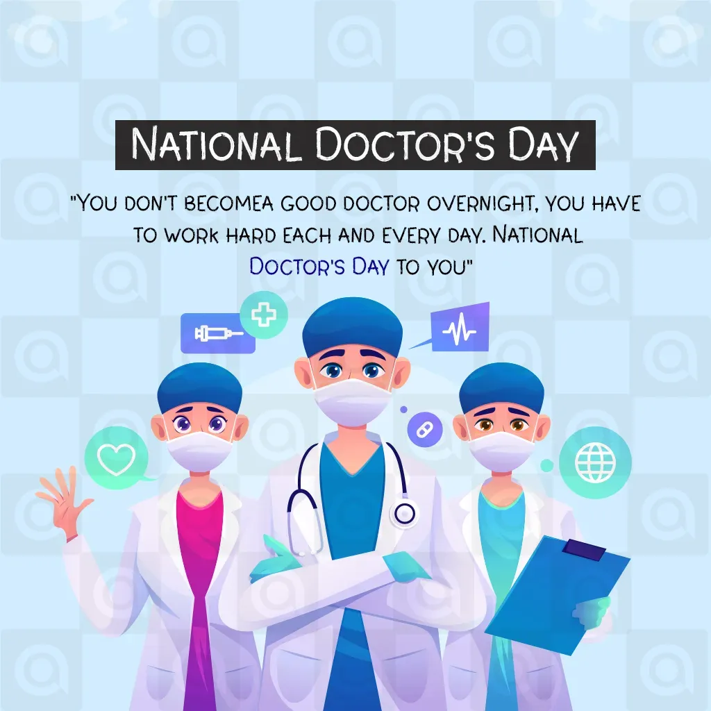 National Doctors' Day Poster Template - Free Download