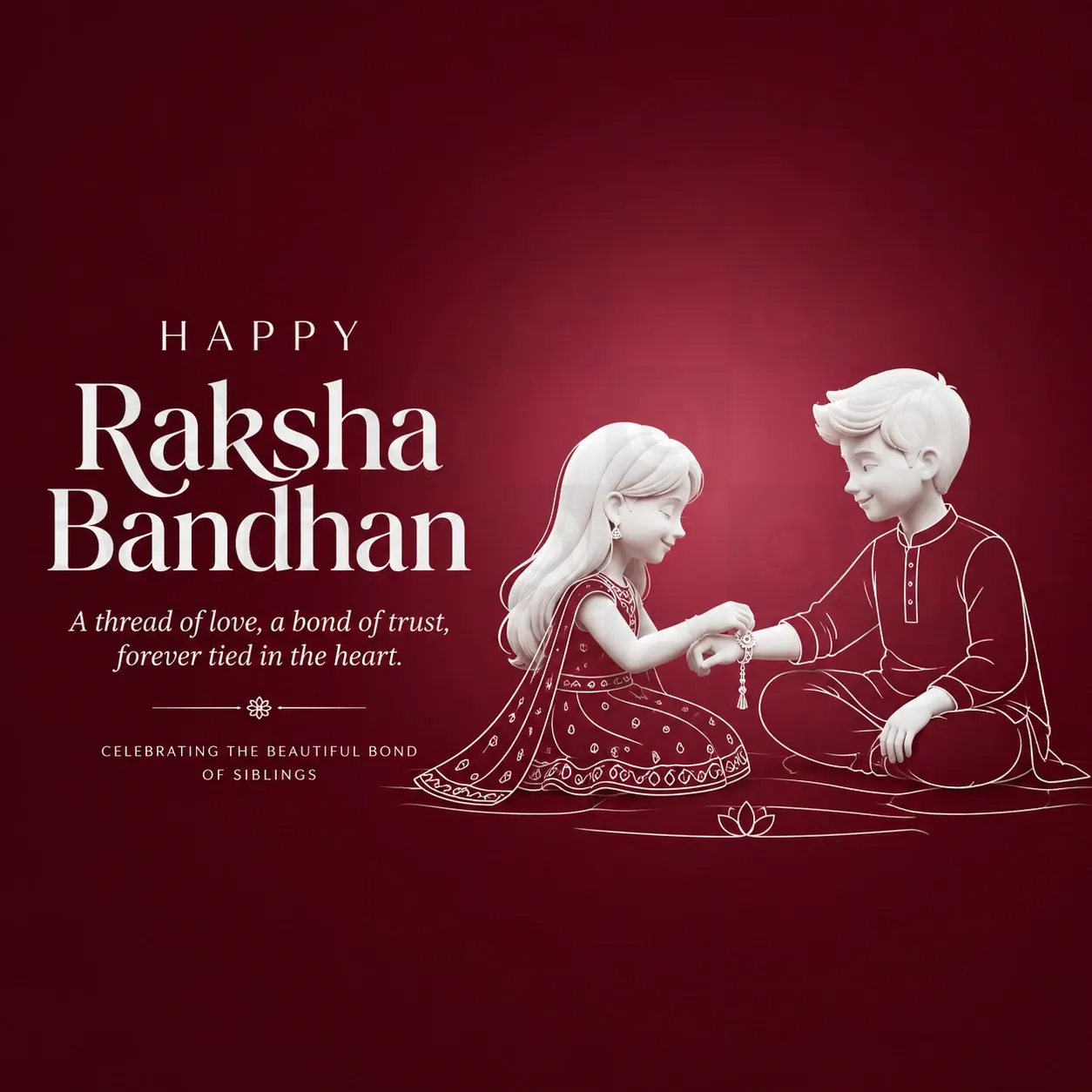 Raksha Bandhan Poster Template - Design 1