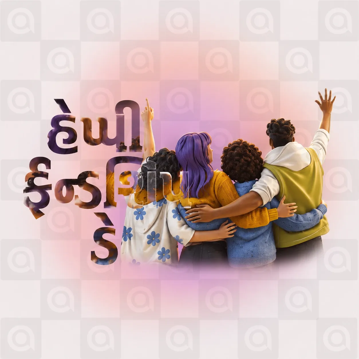 Friendship Day Poster Template