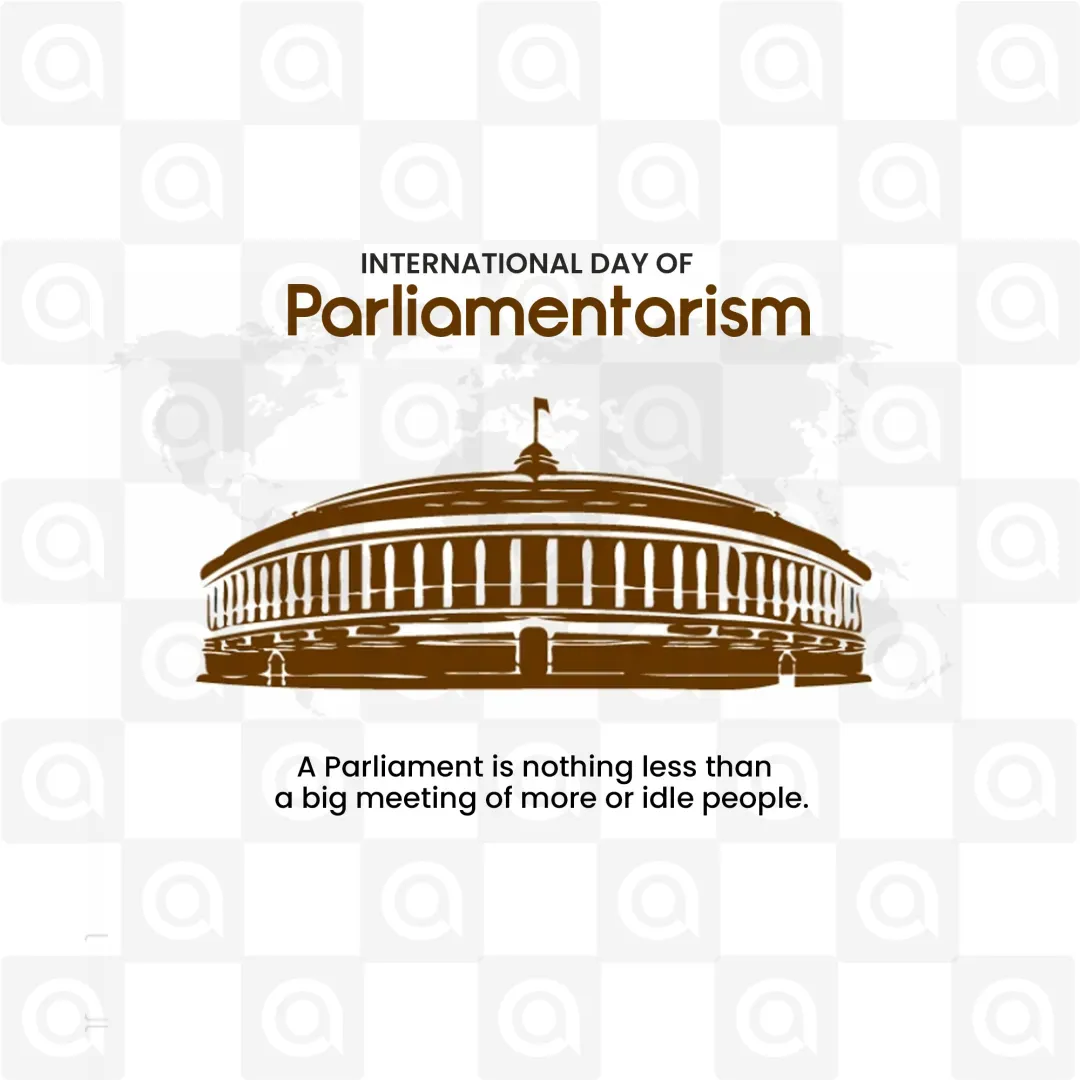 International Day of Parliamentarism Poster Template - Design 4