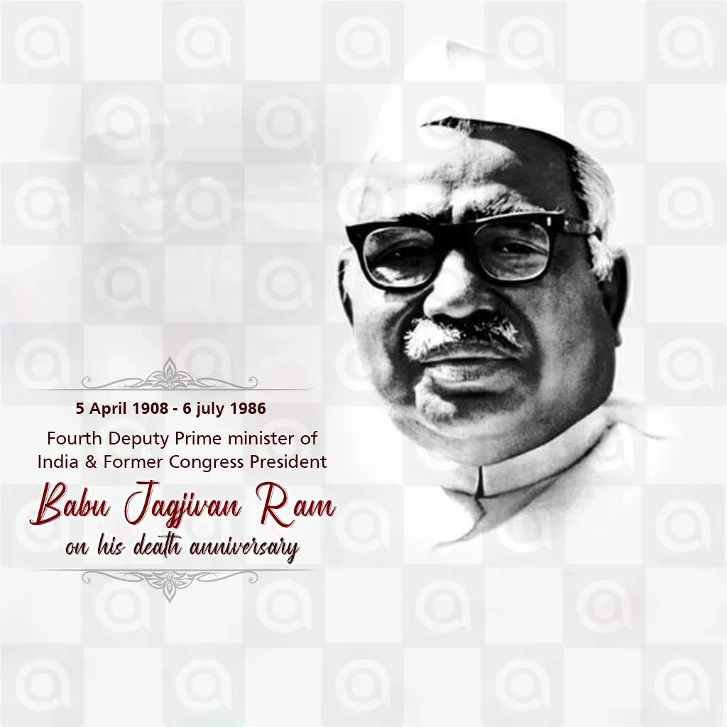 Jag Jivanram Death Anniversary Poster Template