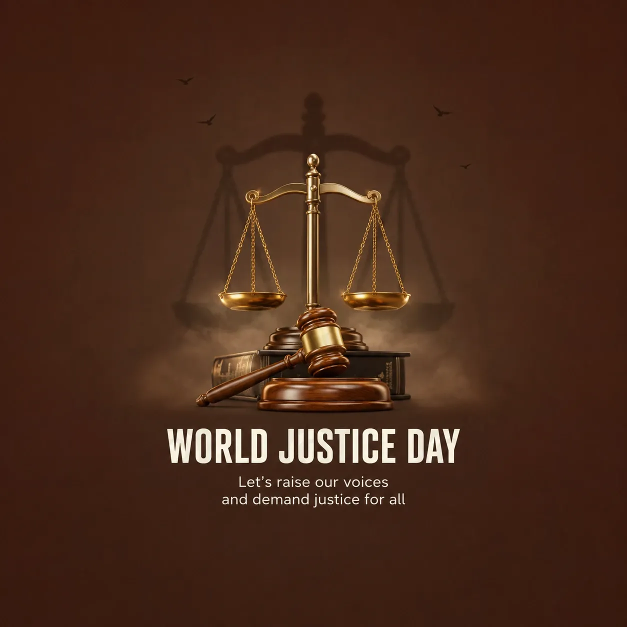 World Justice Day Poster Template - Design 12