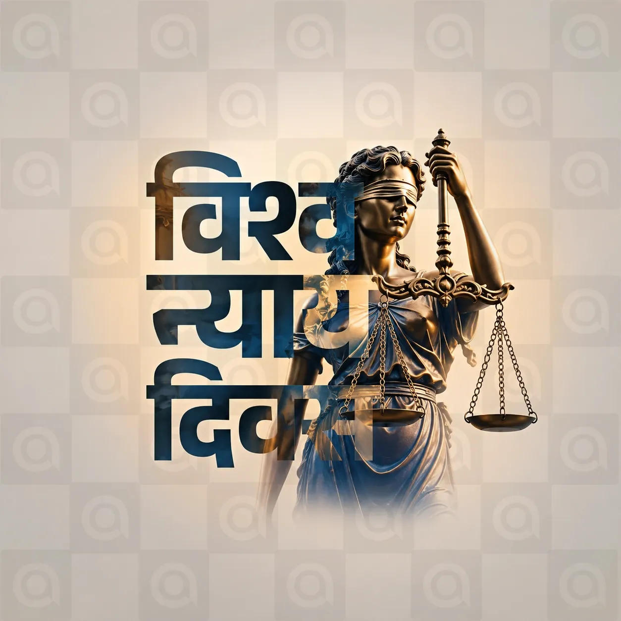 World Justice Day Poster Template