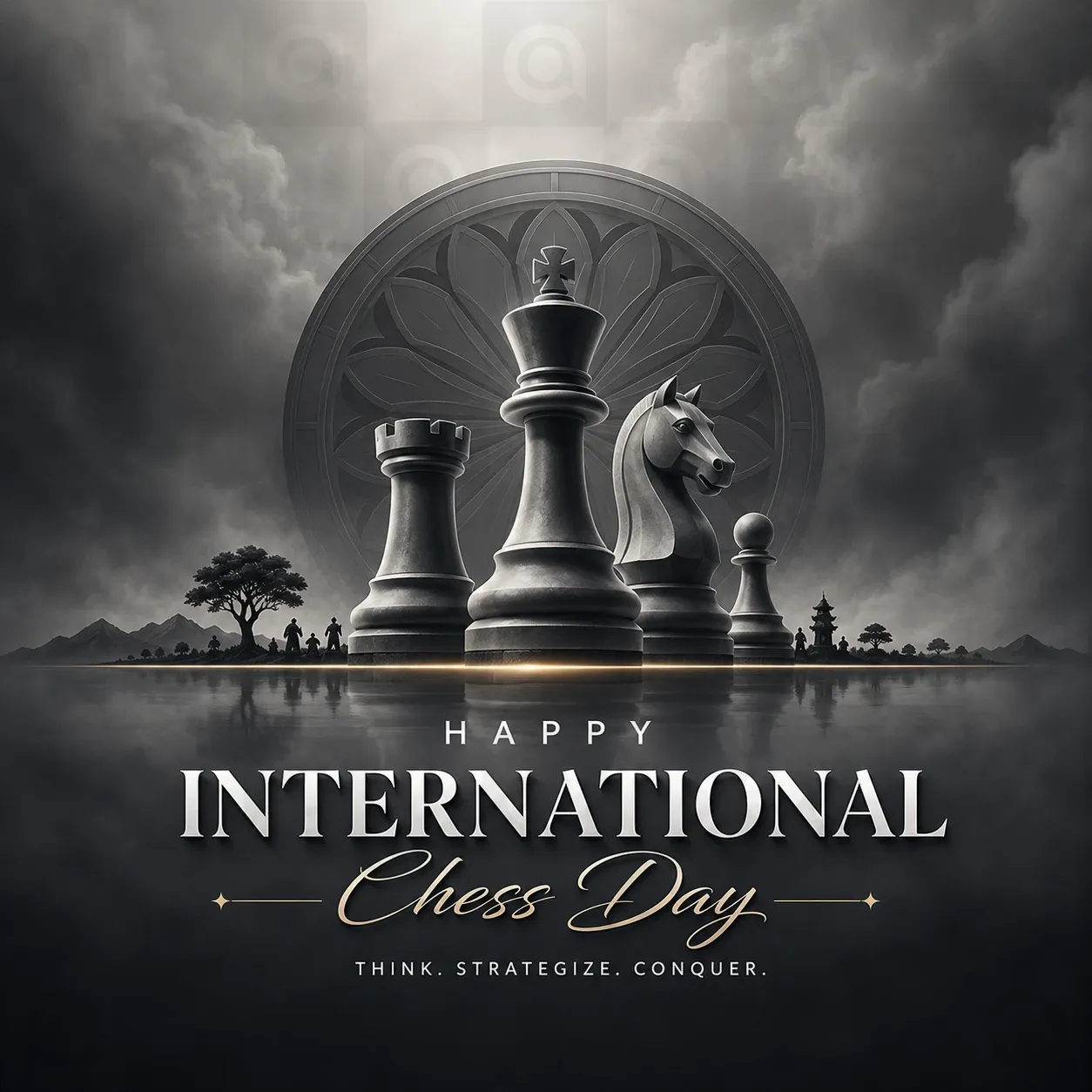 International Chess Day Poster Template