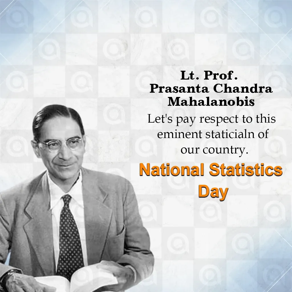 National Statistics Day Poster Template