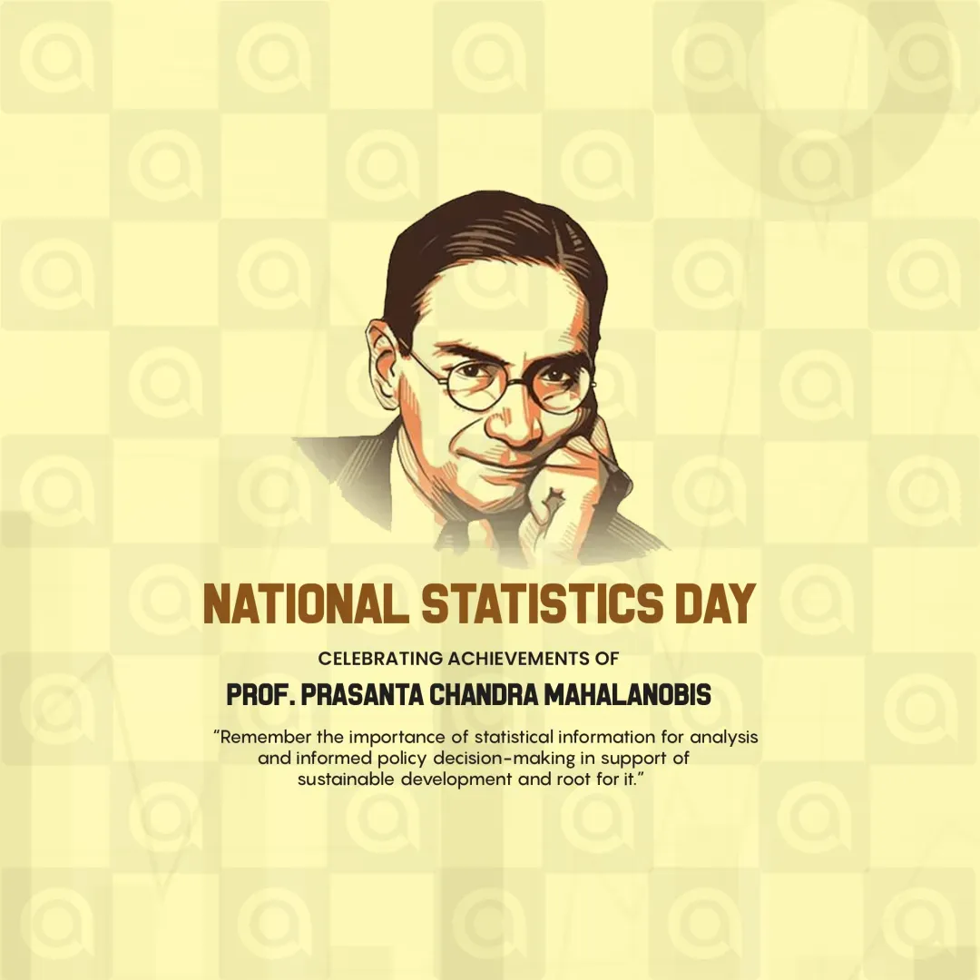 National Statistics Day Poster Template