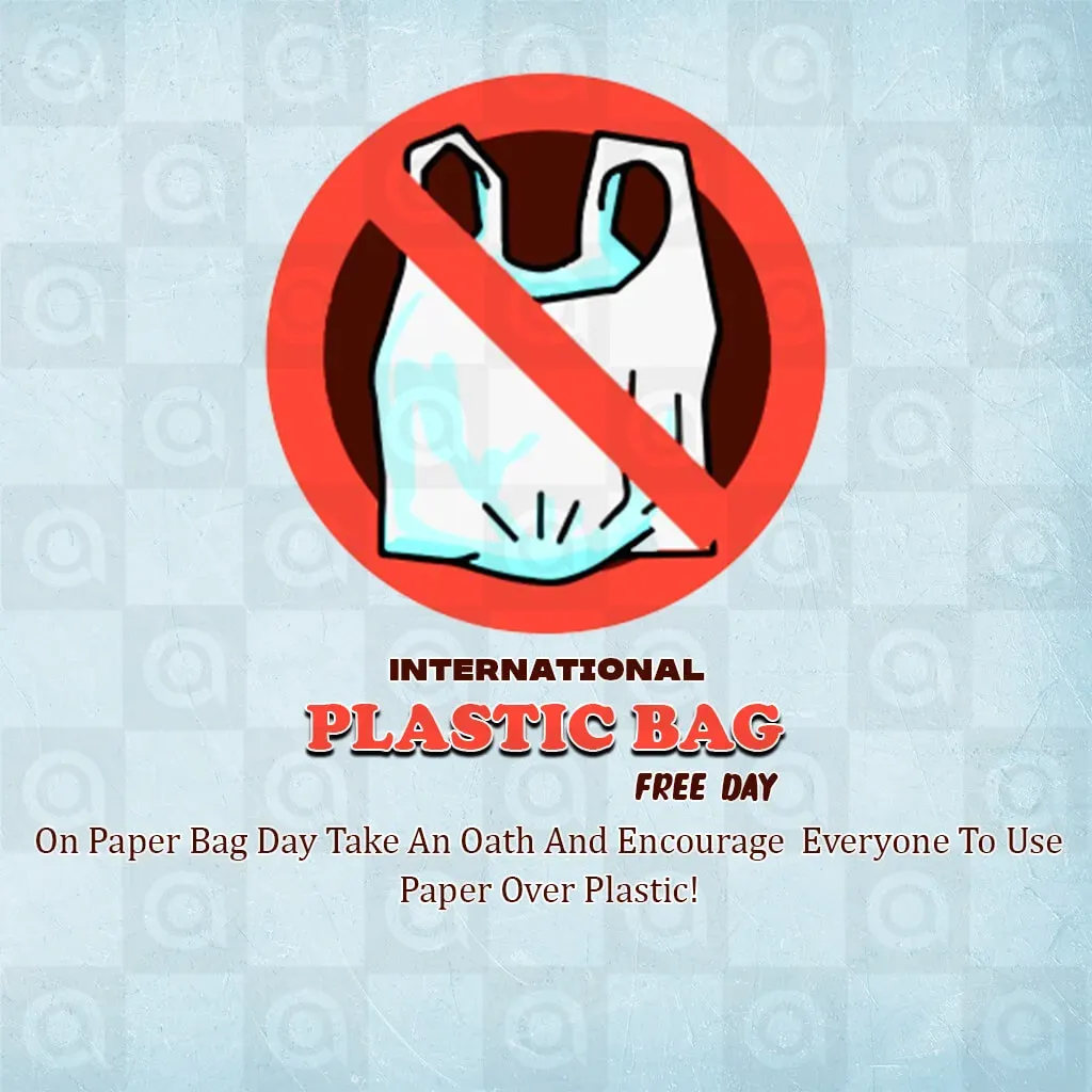 International Plastic Bag Free Day Poster Template