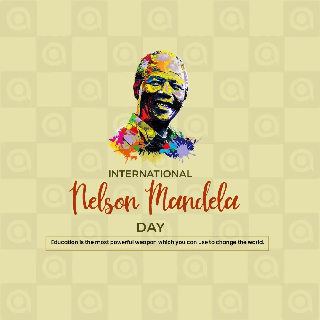 Nelson Mandela Jayanti Poster Template