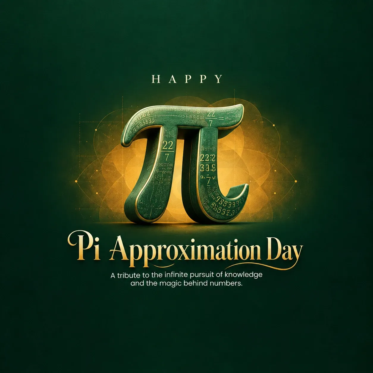Pi Approximation Day Poster Template
