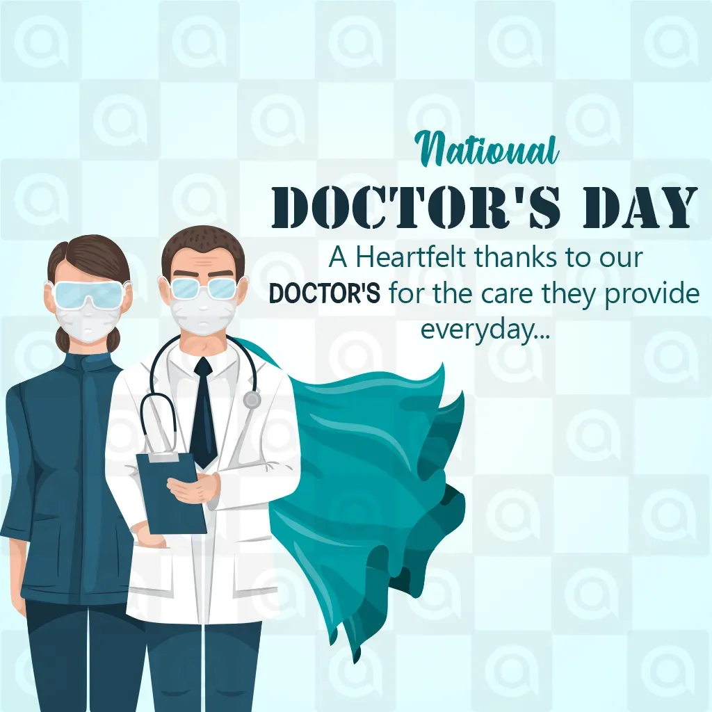 National Doctors' Day Poster Template