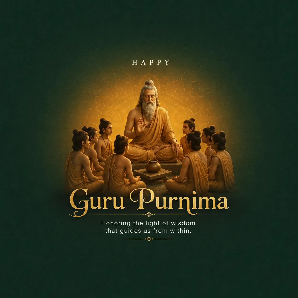 Guru Purnima Poster Template