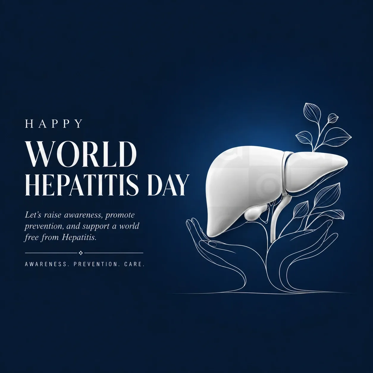 World Hepatitis Day Poster Template - Free Download
