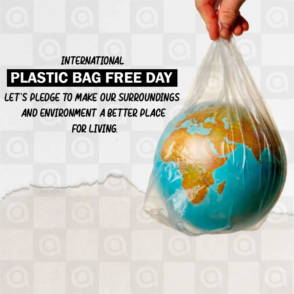 International Plastic Bag Free Day Poster Template