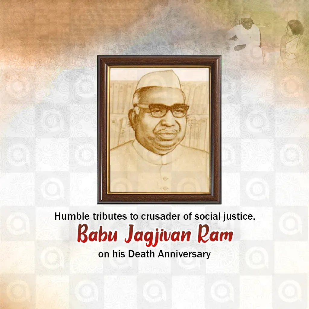 Jag Jivanram Death Anniversary Poster Template