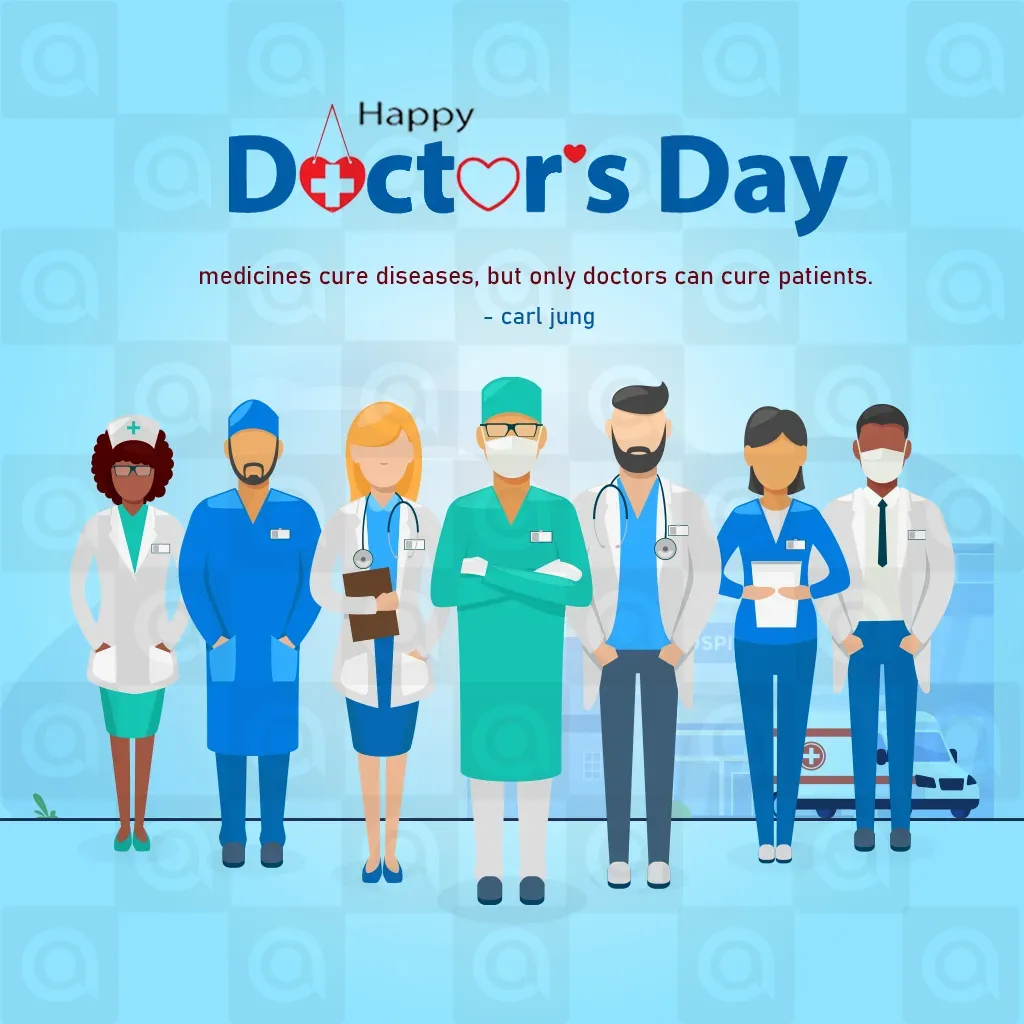 National Doctors' Day Poster Template