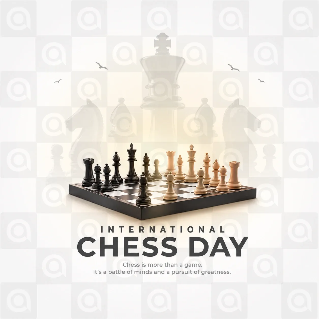 International Chess Day Poster Template