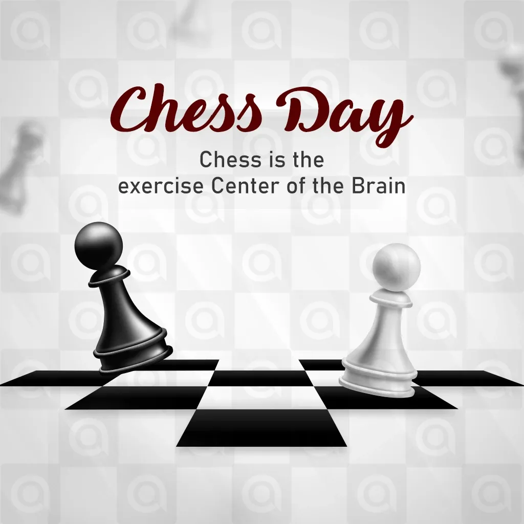 International Chess Day Poster Template
