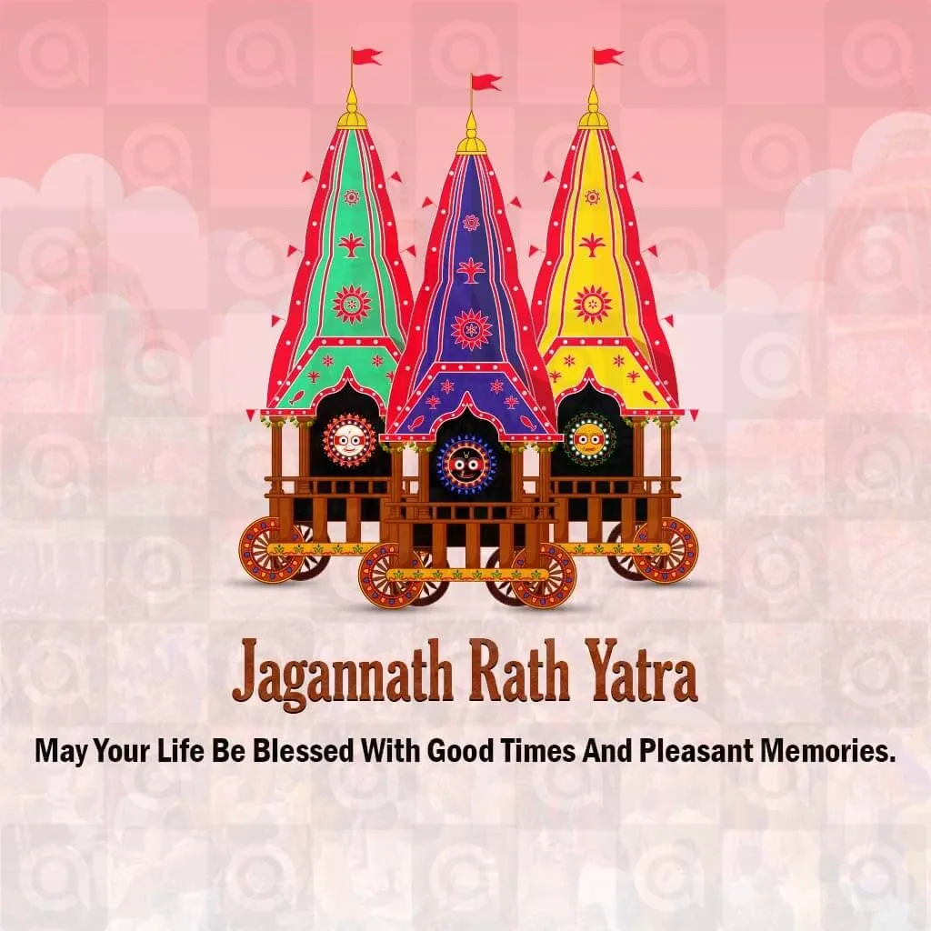 Jagannath Rath Yatra (અષાઢી બીજ) Poster Template