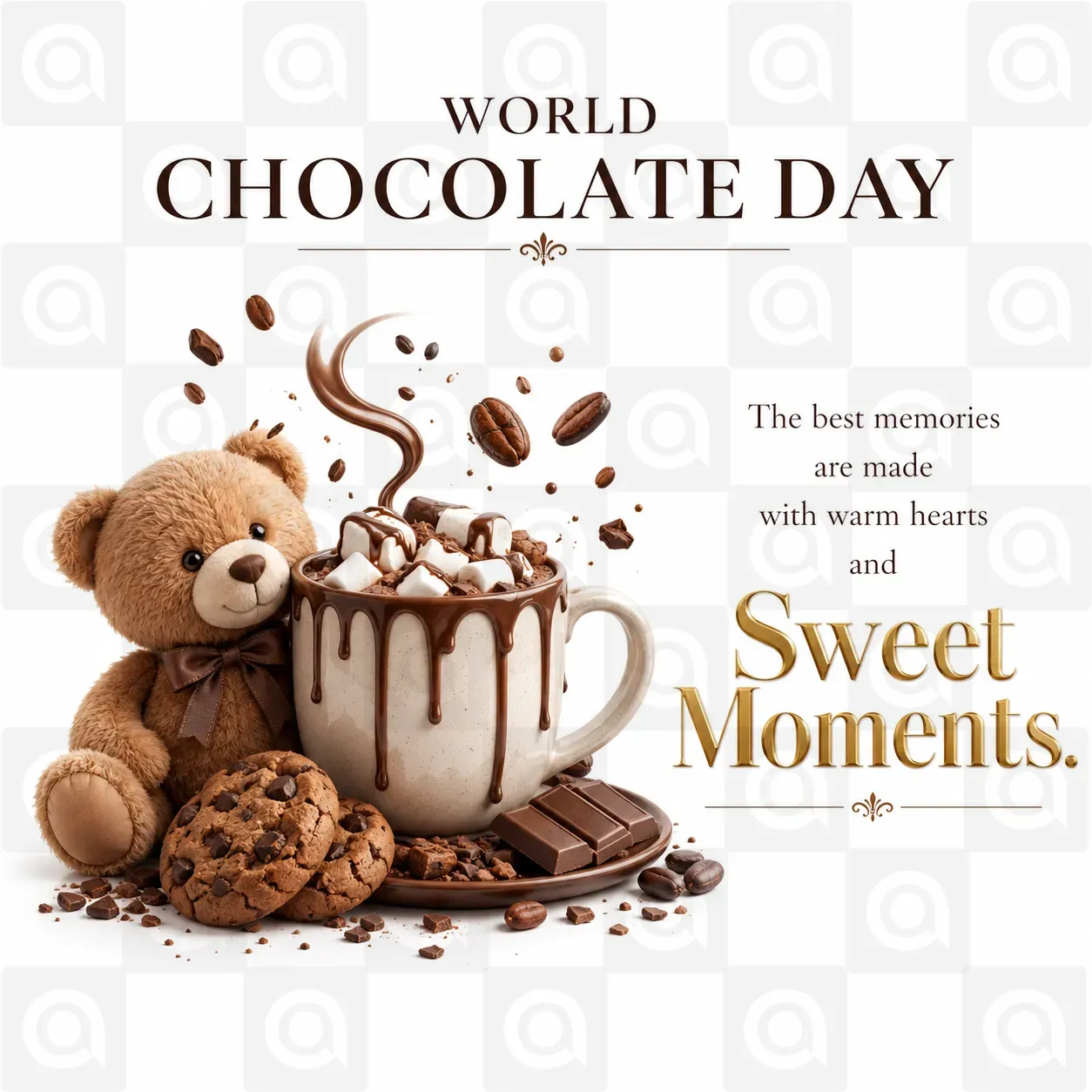World Chocolate Day Poster Template