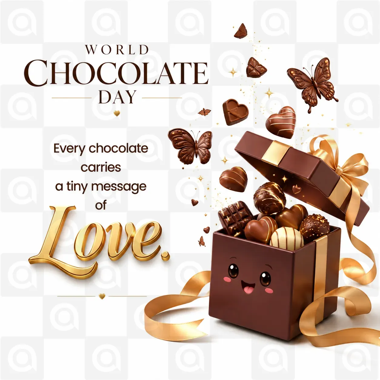 World Chocolate Day Poster Template