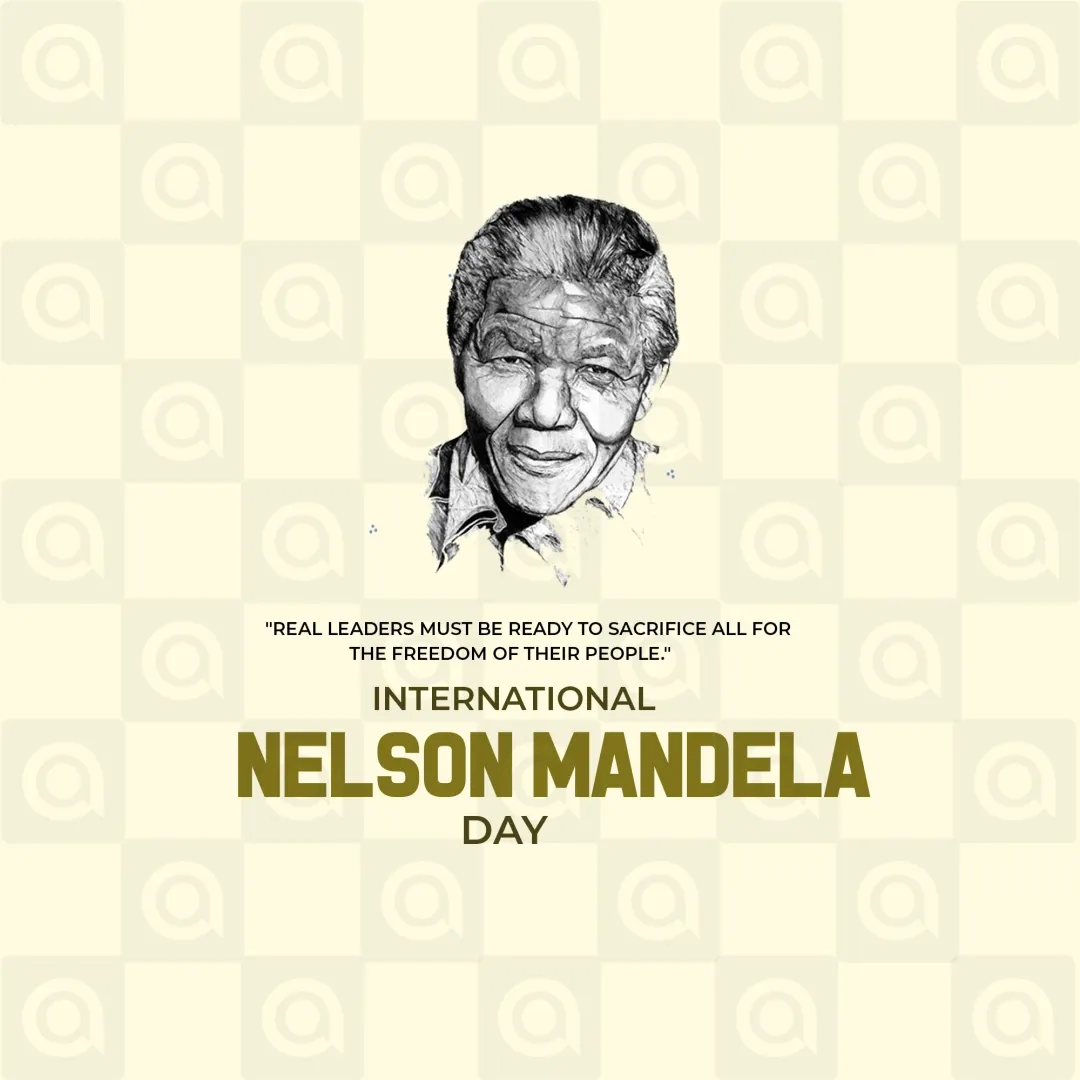 Nelson Mandela Jayanti Poster Template
