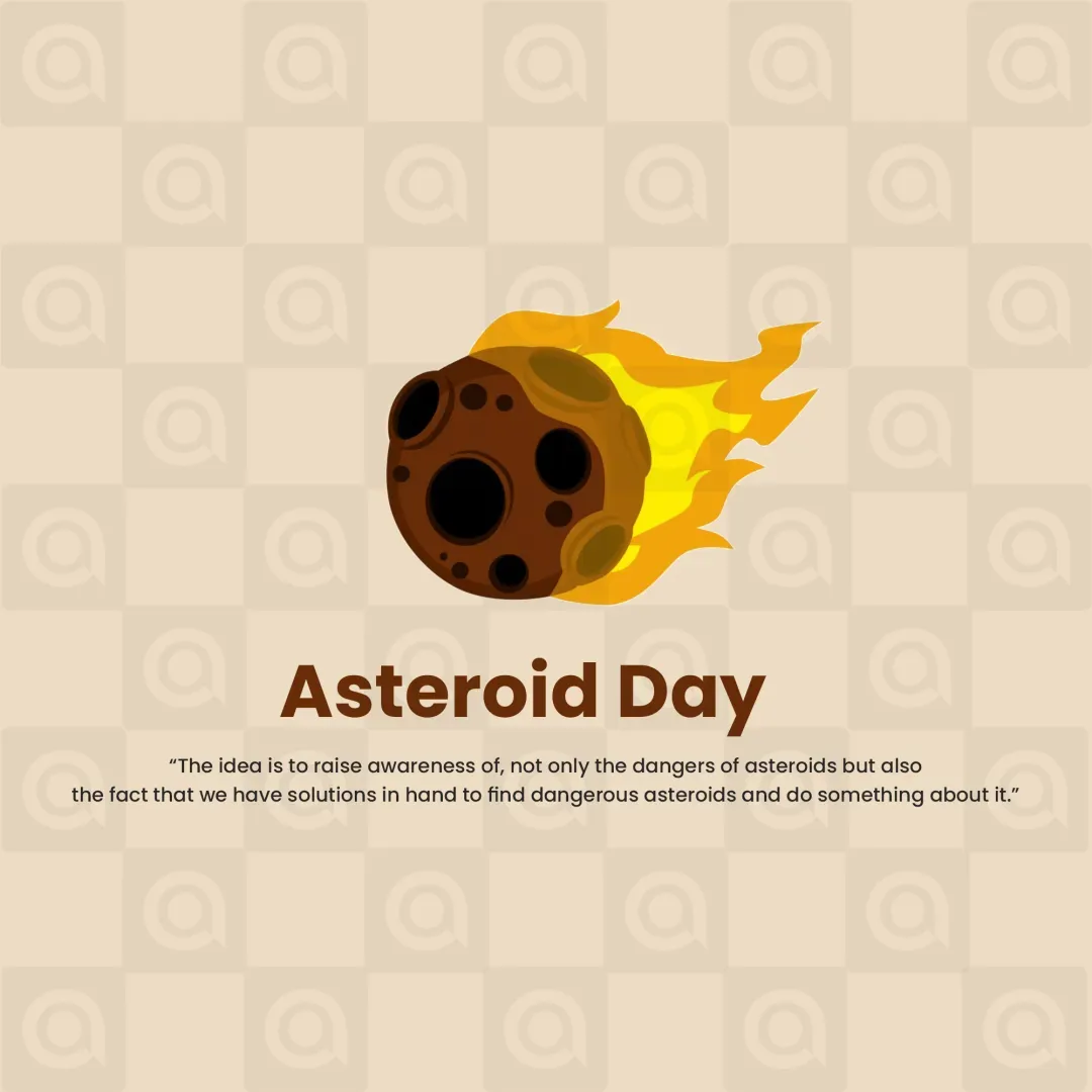 International Asteroid Day Poster Template