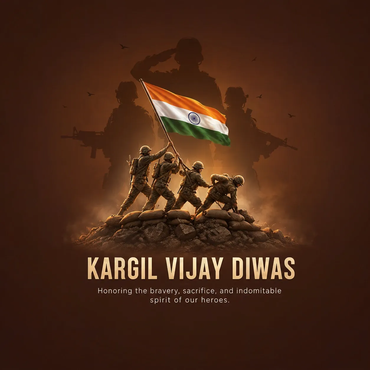 Kargil Vijay Diwas Poster Template
