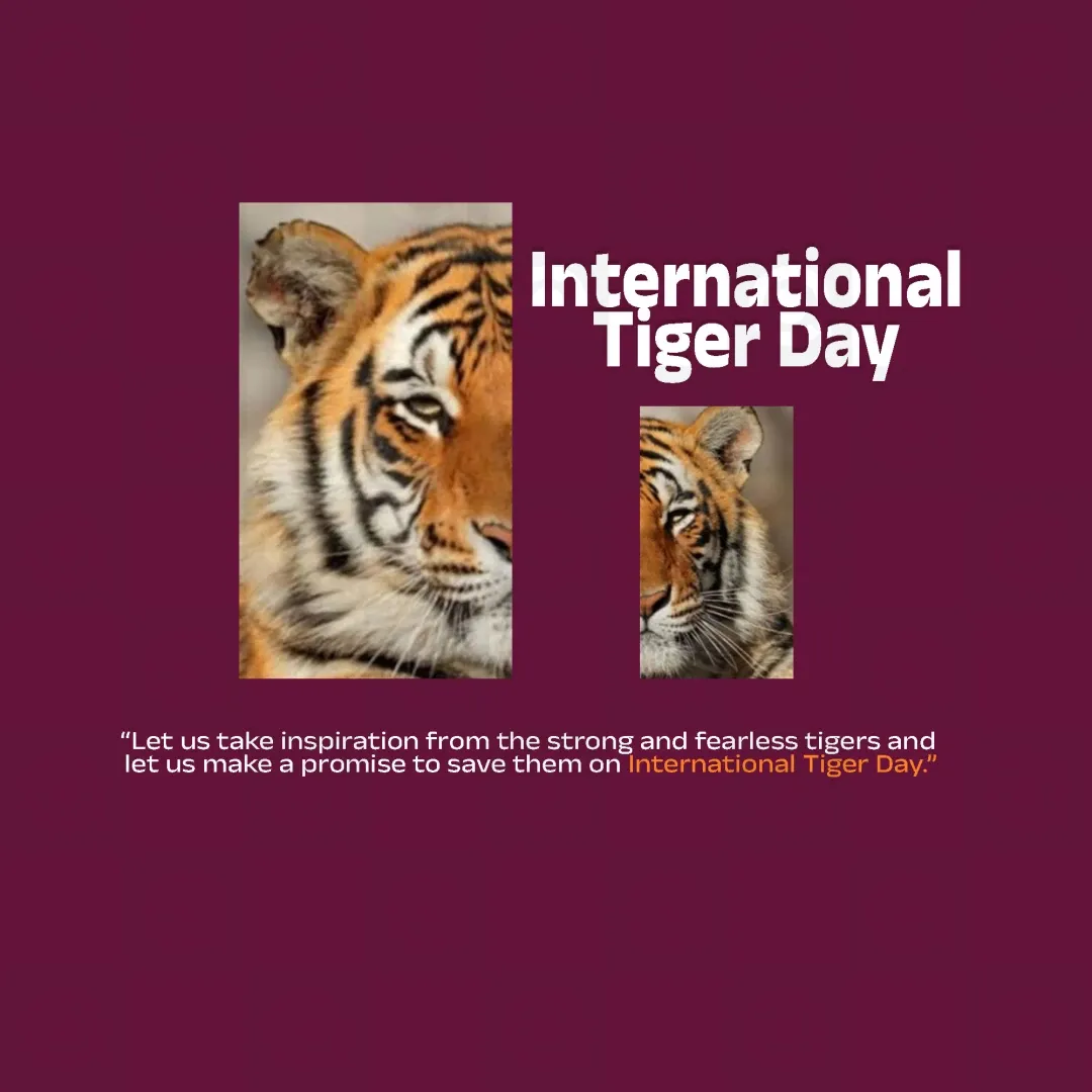 World Tiger Day Poster Template
