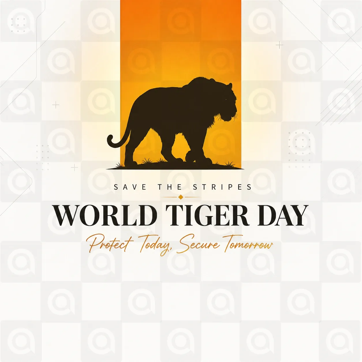 World Tiger Day Poster Template