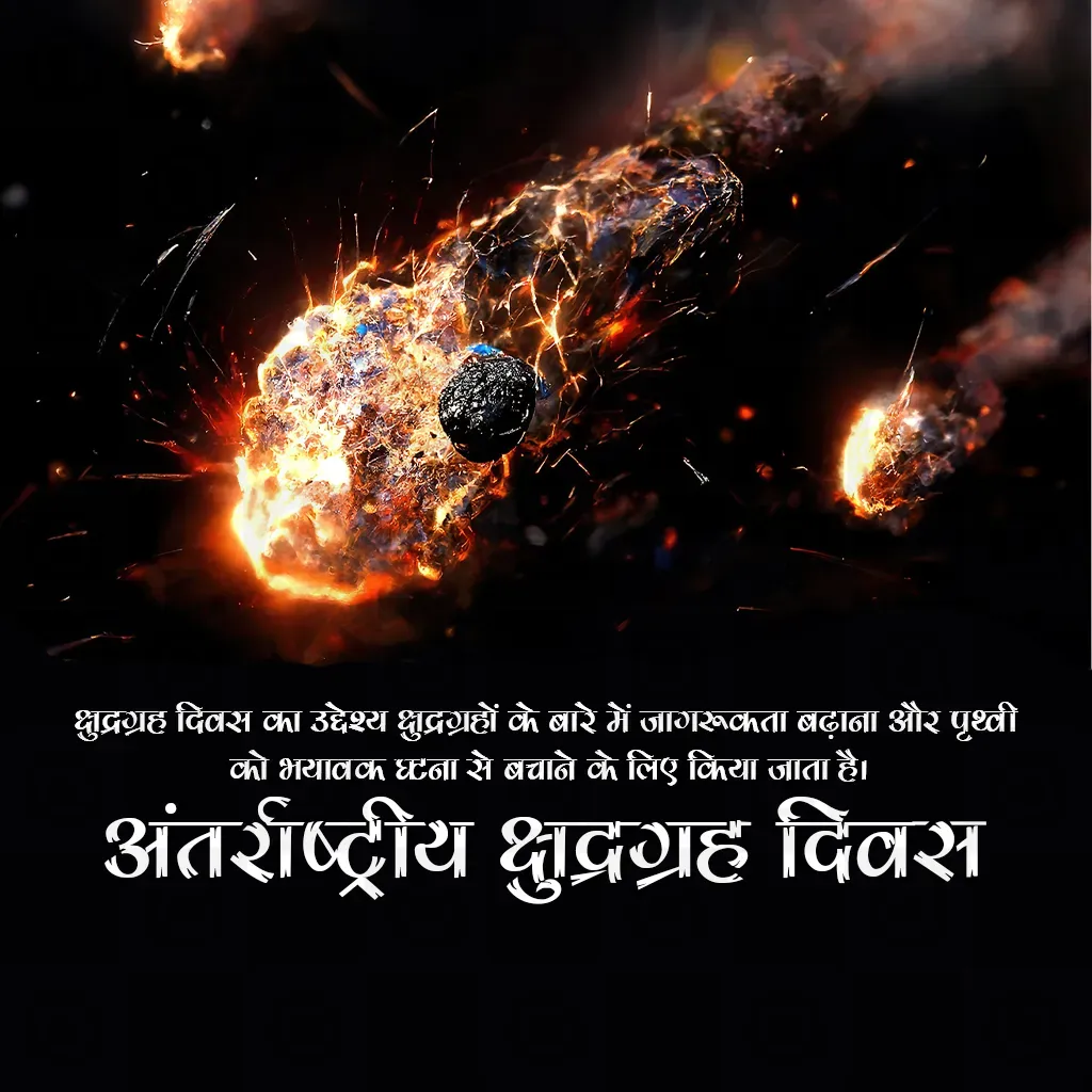 International Asteroid Day Poster Template