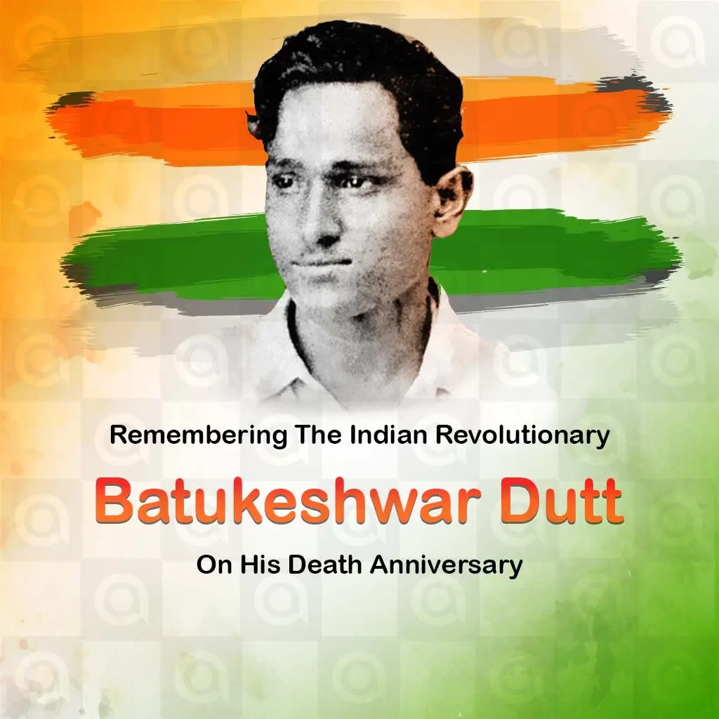 Batukeshwar Dutt's death anniversary Poster Template