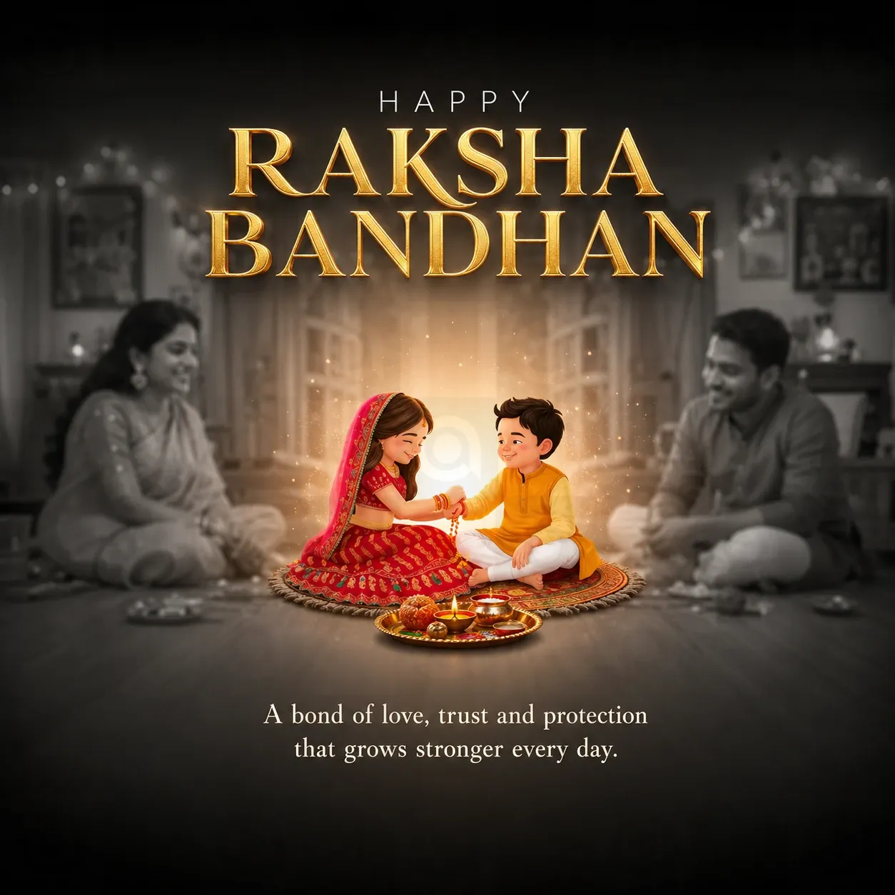 Raksha Bandhan Poster Template - Design 3