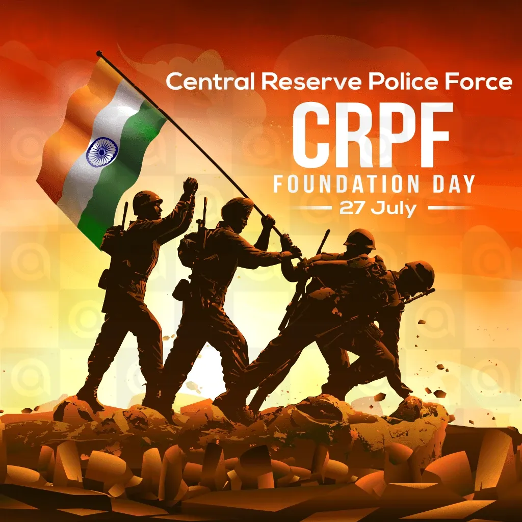 CRPF Foundation Day Poster Template