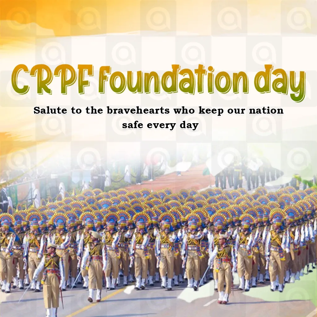 CRPF Foundation Day Poster Template