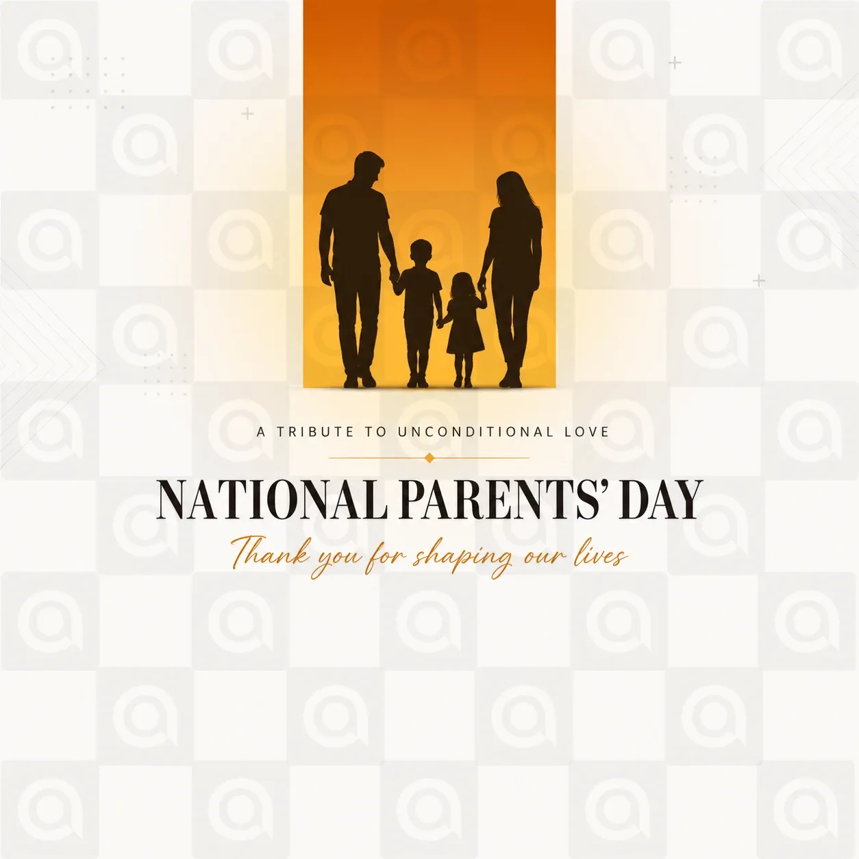 National Parents' Day Poster Template