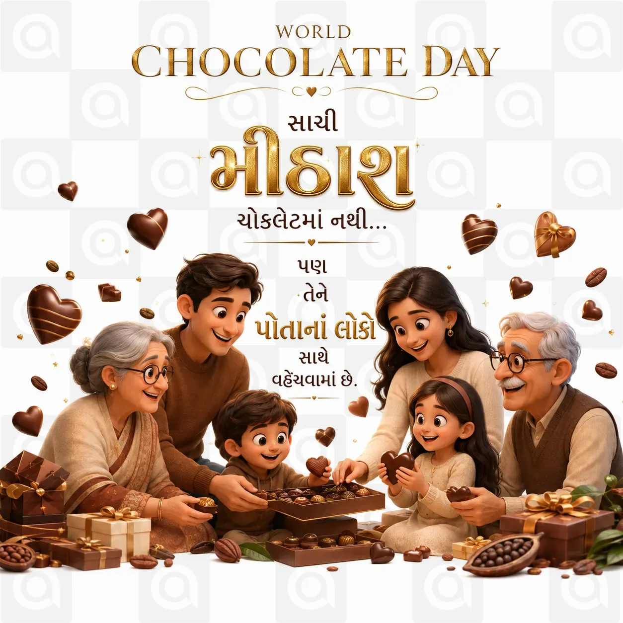 World Chocolate Day Poster Template