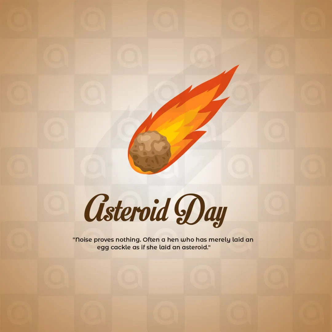 International Asteroid Day Poster Template