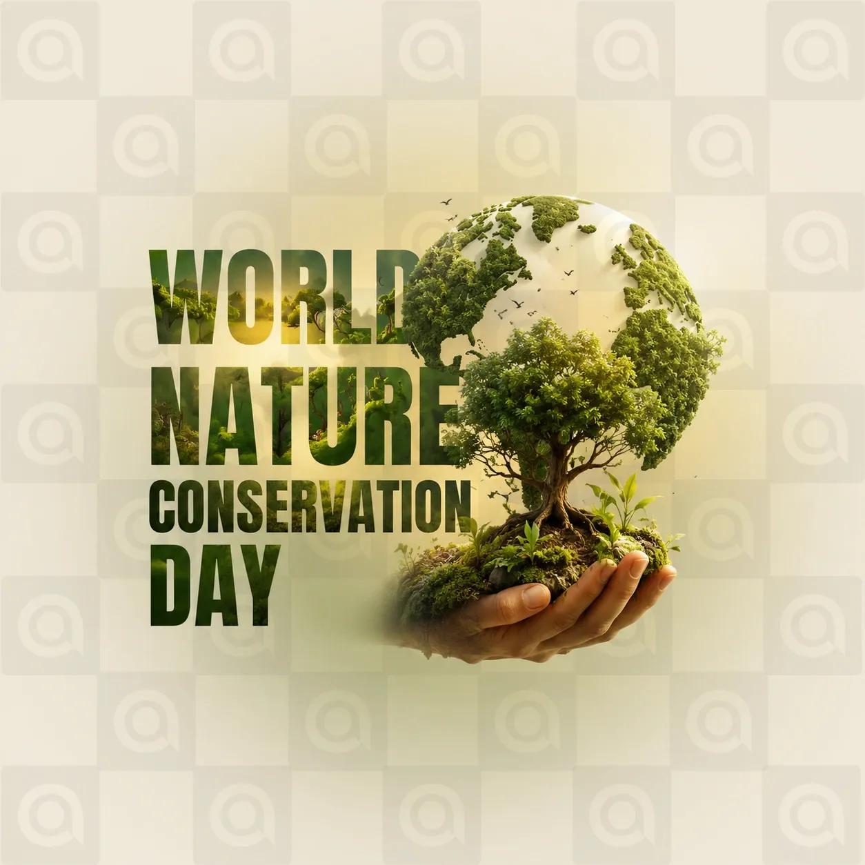 World Nature Conservation Day Poster Template