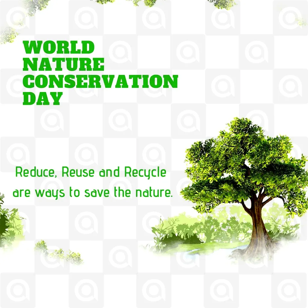 World Nature Conservation Day Poster Template