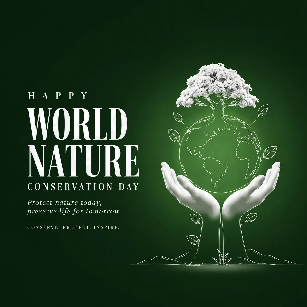 World Nature Conservation Day Poster Template
