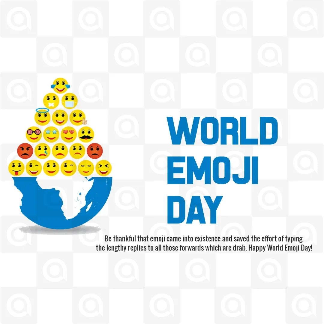 World Emoji Day Poster Template